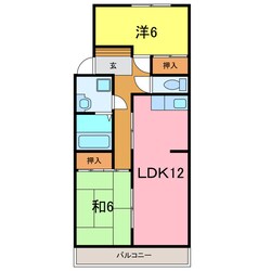 竹中マンションの物件間取画像